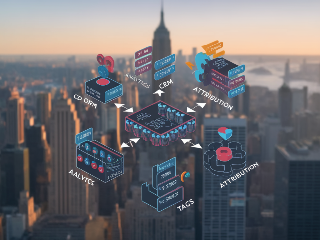 Quelle architecture de tagging mettre en place pour relier analytics, crm et attribution sans perdre de données?